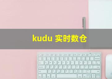 kudu 实时数仓